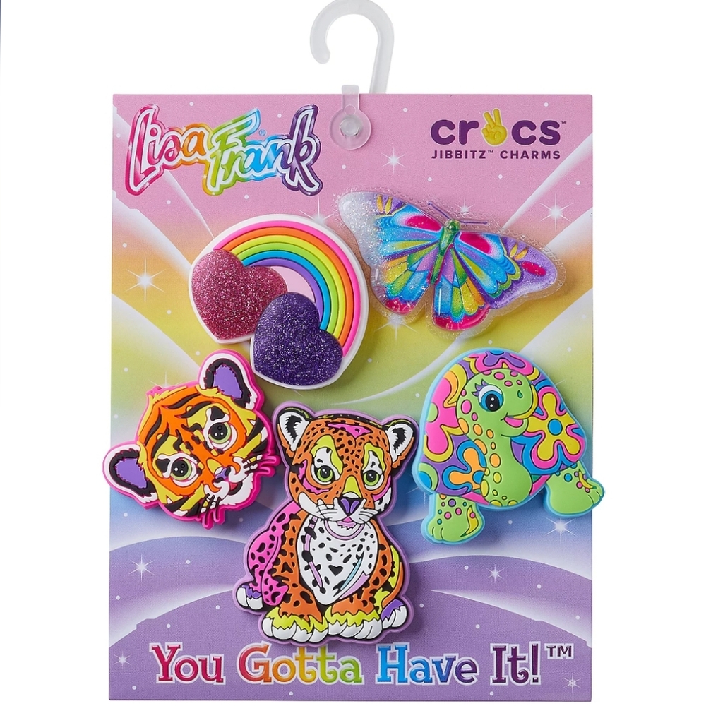 (New) Crocs Lisa Frank Jibbitz Charm Pack